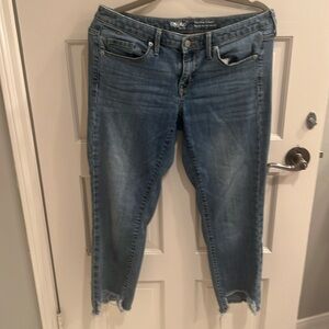 Mid rise straight jeans